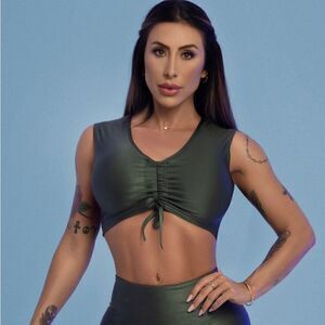 Green Sports Bra